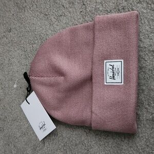 Herschel Pink Rose Beanie Hat Unisex